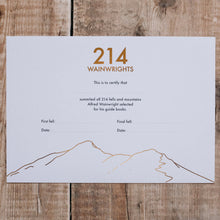 Load image into Gallery viewer, Walking the Wainwrights Certificate